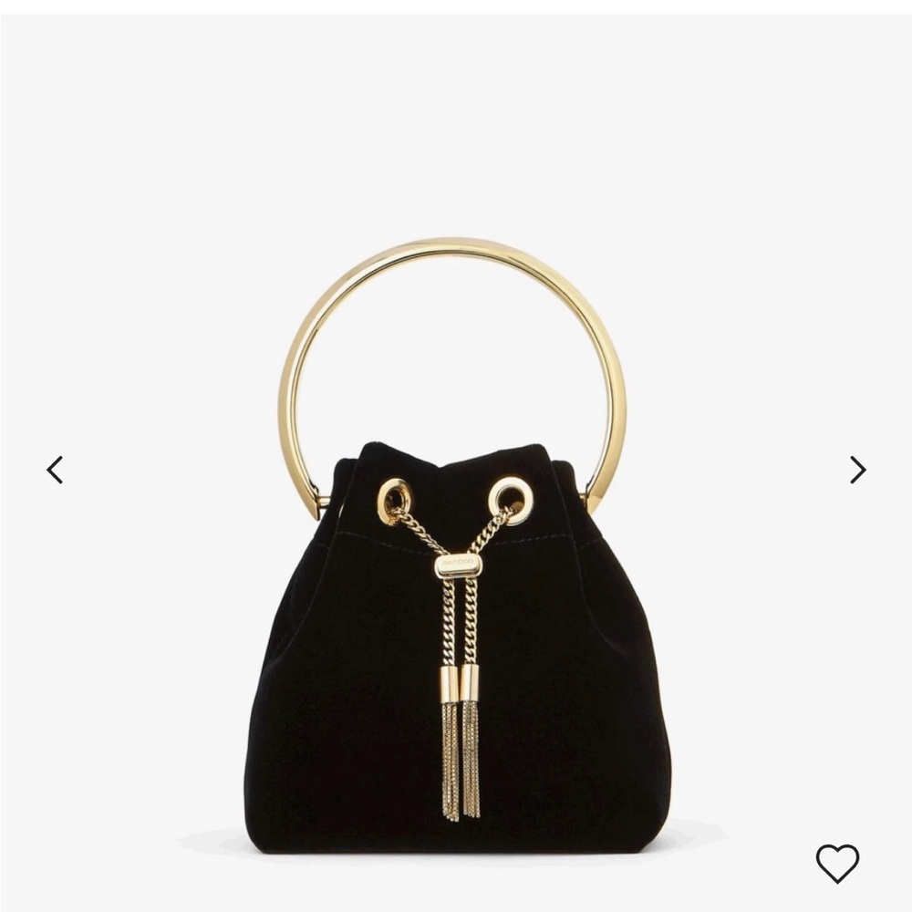 Jimmy Choo Bon Bon Black Velvet Bag